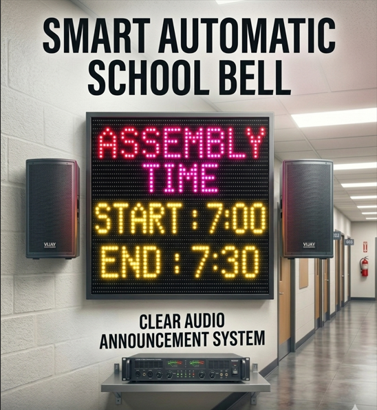 Smart School Bell with Speakers